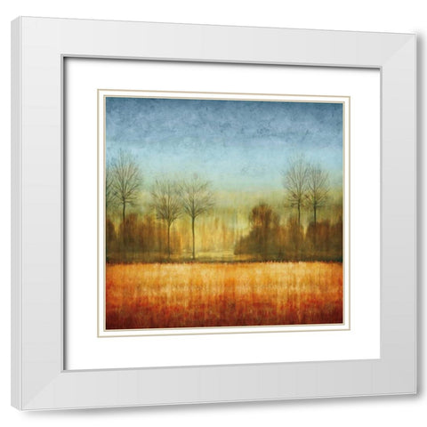 The Crossing II White Modern Wood Framed Art Print with Double Matting by Donovan, Chris