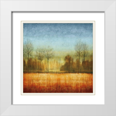 The Crossing II White Modern Wood Framed Art Print with Double Matting by Donovan, Chris