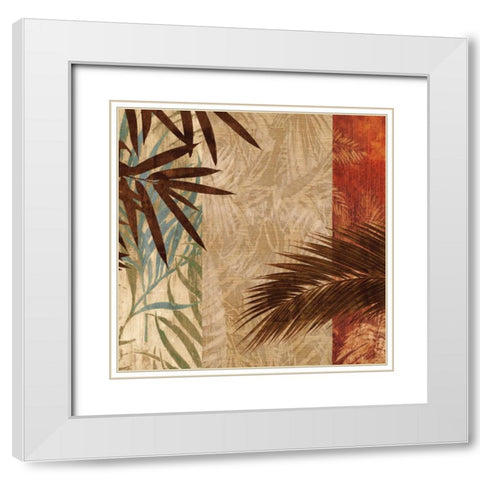 In the Tropics I White Modern Wood Framed Art Print with Double Matting by Donovan, Chris