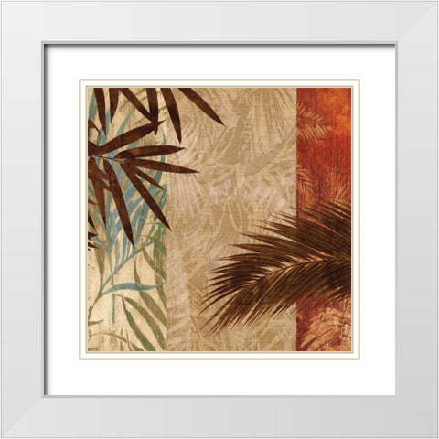 In the Tropics I White Modern Wood Framed Art Print with Double Matting by Donovan, Chris