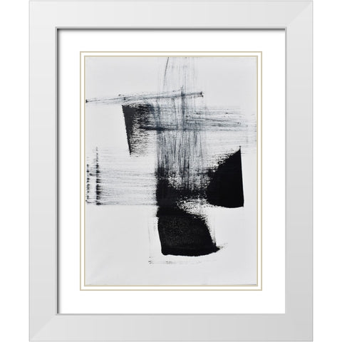 Barely Holding on to Smoke II White Modern Wood Framed Art Print with Double Matting by Klingeler, Christian