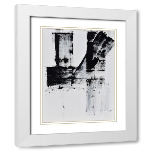 Barely holding on to smoke III White Modern Wood Framed Art Print with Double Matting by Klingeler, Christian
