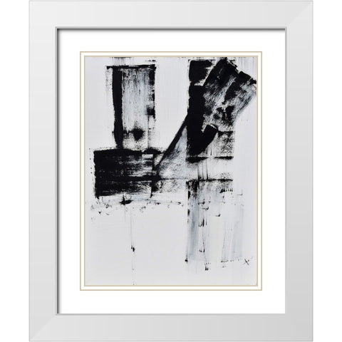 Barely holding on to smoke III White Modern Wood Framed Art Print with Double Matting by Klingeler, Christian