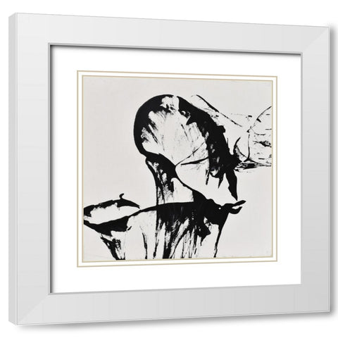 String Theory Time White Modern Wood Framed Art Print with Double Matting by Klingeler, Christian