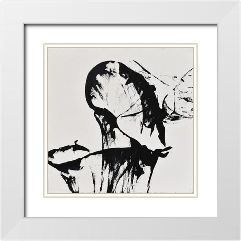 String Theory Time White Modern Wood Framed Art Print with Double Matting by Klingeler, Christian