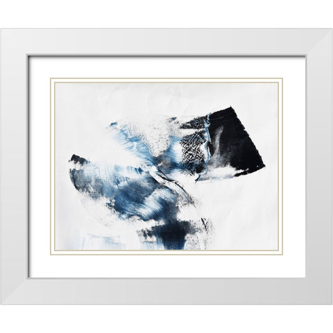 It comes in waves White Modern Wood Framed Art Print with Double Matting by Klingeler, Christian