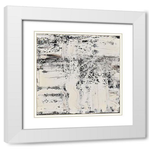 Elemental Breath White Modern Wood Framed Art Print with Double Matting by Klingeler, Christian