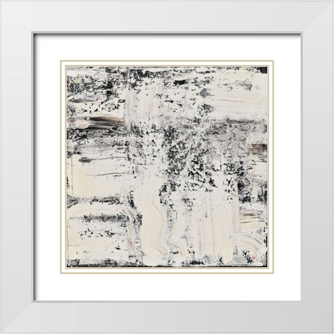 Elemental Breath White Modern Wood Framed Art Print with Double Matting by Klingeler, Christian