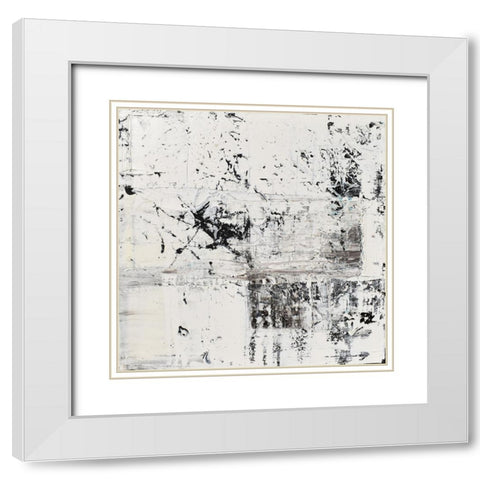 Elemental Frost White Modern Wood Framed Art Print with Double Matting by Klingeler, Christian