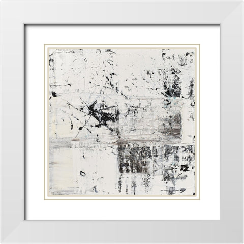 Elemental Frost White Modern Wood Framed Art Print with Double Matting by Klingeler, Christian