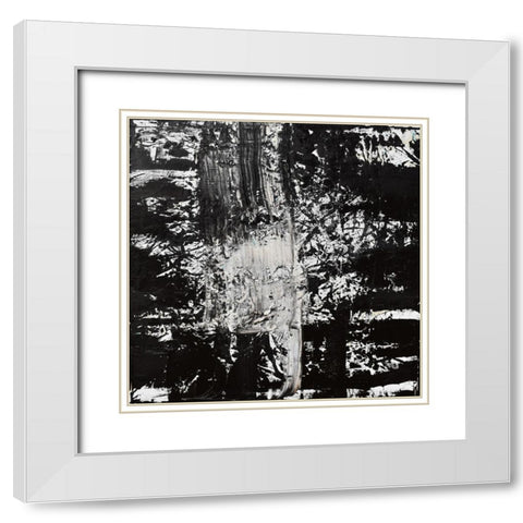Elemental spark White Modern Wood Framed Art Print with Double Matting by Klingeler, Christian