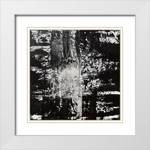Elemental spark White Modern Wood Framed Art Print with Double Matting by Klingeler, Christian