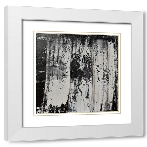 Elemental Wave White Modern Wood Framed Art Print with Double Matting by Klingeler, Christian