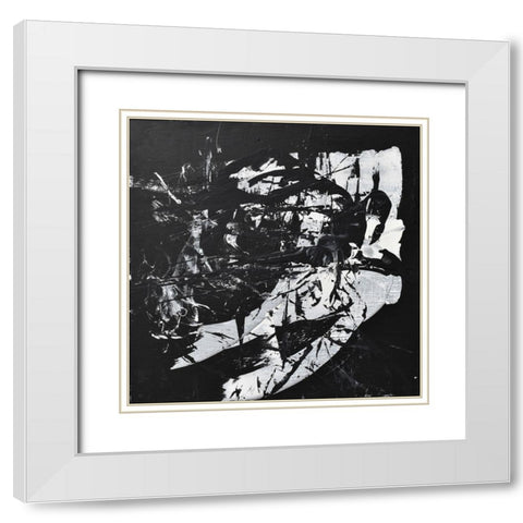 String Theory Mass White Modern Wood Framed Art Print with Double Matting by Klingeler, Christian