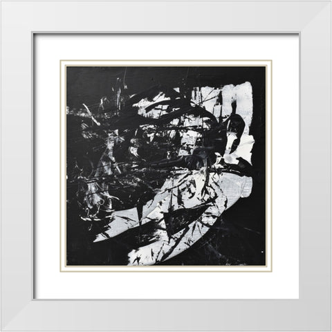 String Theory Mass White Modern Wood Framed Art Print with Double Matting by Klingeler, Christian