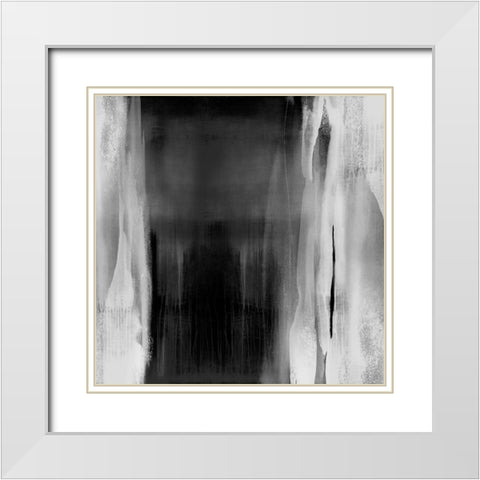 Free Fall Black and White II White Modern Wood Framed Art Print with Double Matting by Wright, Christine