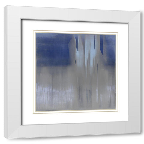 Free Fall II White Modern Wood Framed Art Print with Double Matting by Wright, Christine