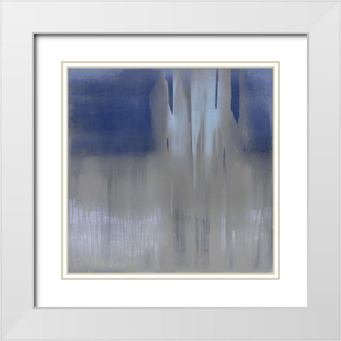 Free Fall II White Modern Wood Framed Art Print with Double Matting by Wright, Christine