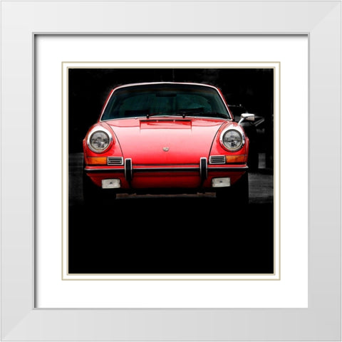 1970 Porsche 911 Targa White Modern Wood Framed Art Print with Double Matting by Branson, Clive