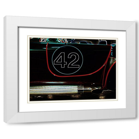 42 Cobra 1 White Modern Wood Framed Art Print with Double Matting by Branson, Clive