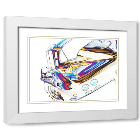 64 Corvette Sting Ray H White Modern Wood Framed Art Print with Double Matting by Branson, Clive