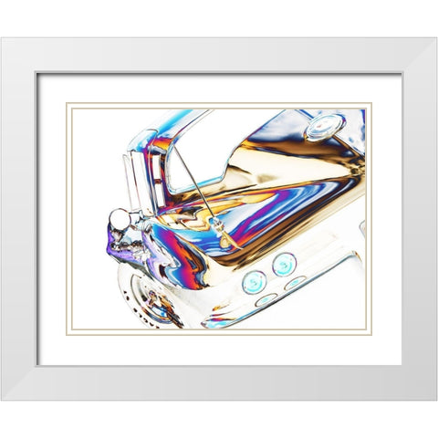 64 Corvette Sting Ray H White Modern Wood Framed Art Print with Double Matting by Branson, Clive