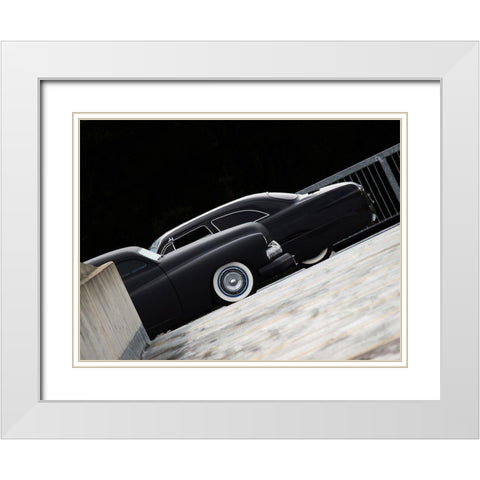 The Exchange White Modern Wood Framed Art Print with Double Matting by Branson, Clive