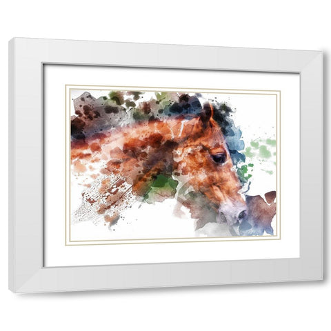 Stud White Modern Wood Framed Art Print with Double Matting by Young, Chamira