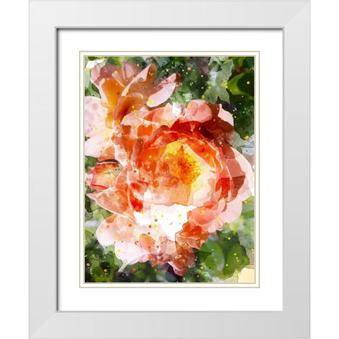 Floral in Bloom III White Modern Wood Framed Art Print with Double Matting by Young, Chamira