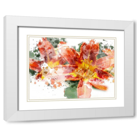 Floral in Bloom XVII White Modern Wood Framed Art Print with Double Matting by Young, Chamira