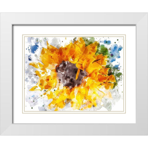 Floral in Bloom XX White Modern Wood Framed Art Print with Double Matting by Young, Chamira