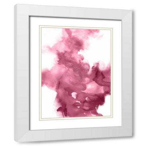 Universal I White Modern Wood Framed Art Print with Double Matting by Hudson, Daniela