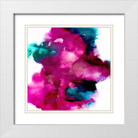 Transform II White Modern Wood Framed Art Print with Double Matting by Hudson, Daniela