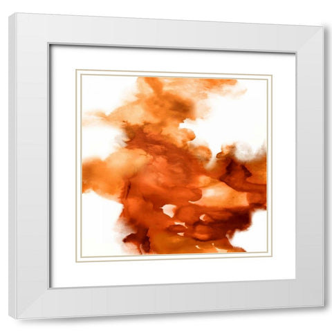 In the Midst I White Modern Wood Framed Art Print with Double Matting by Hudson, Daniela