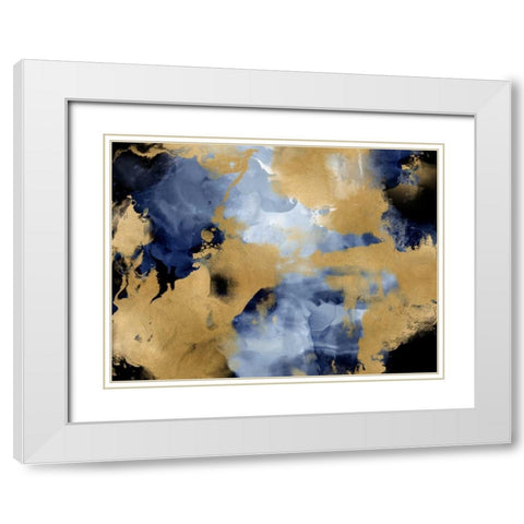 Progression I White Modern Wood Framed Art Print with Double Matting by Hudson, Daniela