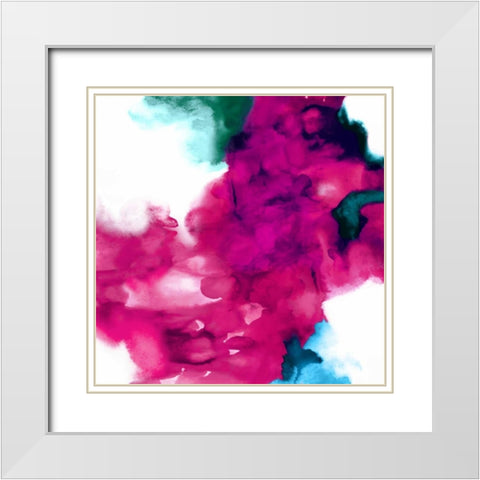 Transform III White Modern Wood Framed Art Print with Double Matting by Hudson, Daniela