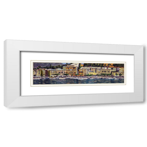 Santa Margherita Ligure White Modern Wood Framed Art Print with Double Matting by Corallo, Daniela