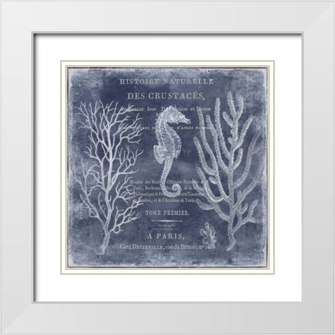 The Deep Blue Sea II White Modern Wood Framed Art Print with Double Matting by Devellier, Deborah