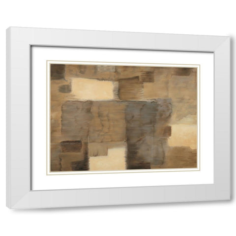 Muse II White Modern Wood Framed Art Print with Double Matting by Gray, Dennis