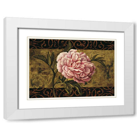 Everlasting II White Modern Wood Framed Art Print with Double Matting by Harper, Diane