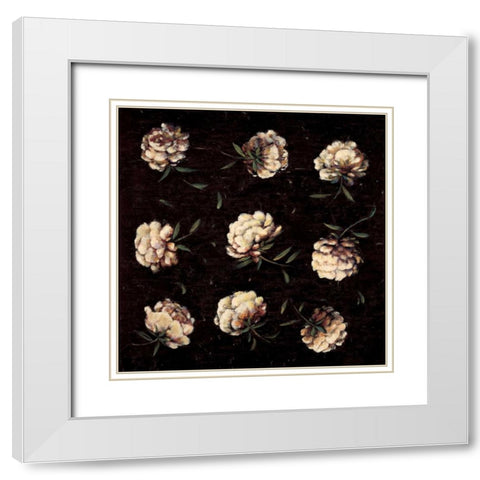 A Study in White White Modern Wood Framed Art Print with Double Matting by Harper, Diane
