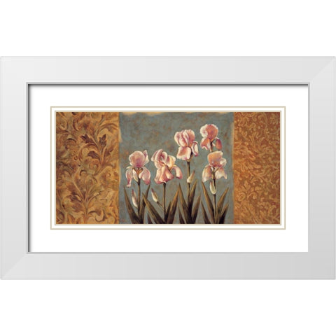Timeless I White Modern Wood Framed Art Print with Double Matting by Harper, Diane