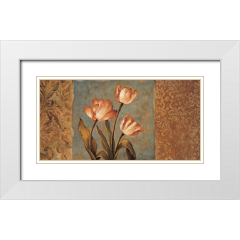 Timeless II White Modern Wood Framed Art Print with Double Matting by Harper, Diane