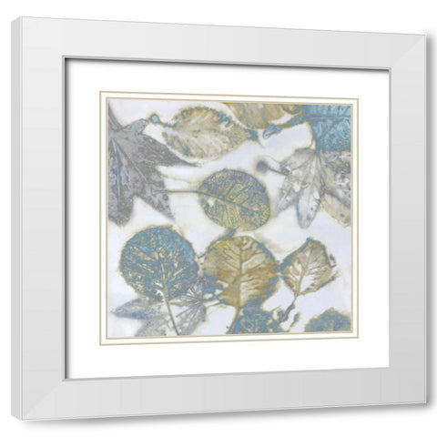 Aqua Nature II White Modern Wood Framed Art Print with Double Matting by Carson, Danielle