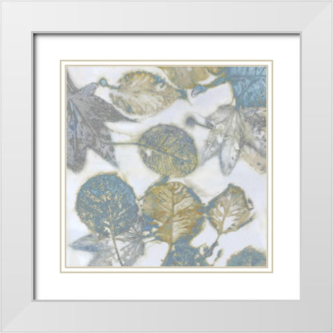 Aqua Nature II White Modern Wood Framed Art Print with Double Matting by Carson, Danielle