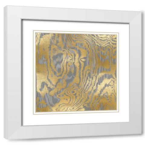 Variations I White Modern Wood Framed Art Print with Double Matting by Carson, Danielle