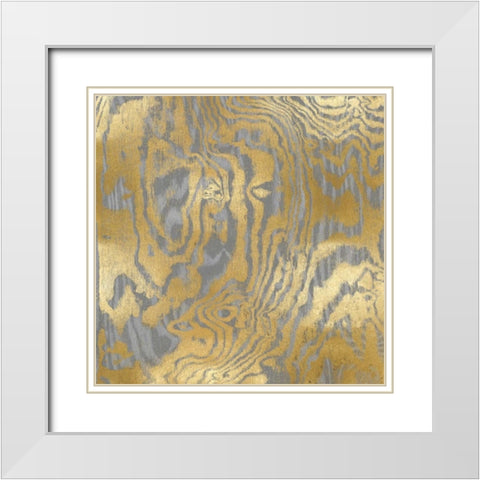 Variations I White Modern Wood Framed Art Print with Double Matting by Carson, Danielle