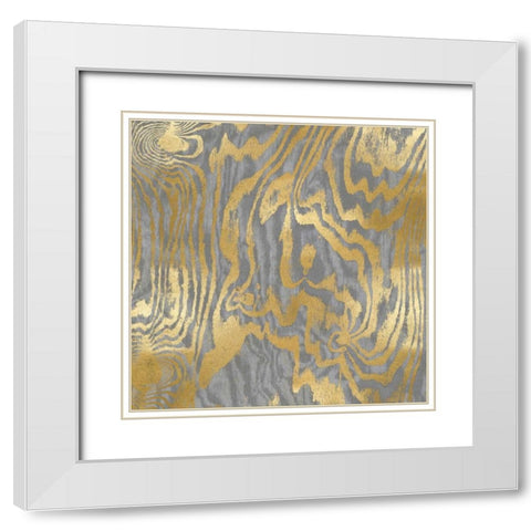 Variations II White Modern Wood Framed Art Print with Double Matting by Carson, Danielle