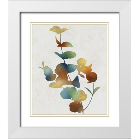 Colorful Nature I White Modern Wood Framed Art Print with Double Matting by Carson, Danielle