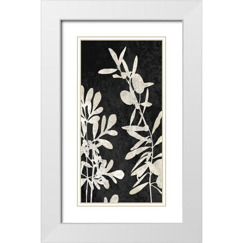 Nature Panel III White Modern Wood Framed Art Print with Double Matting by Carson, Danielle